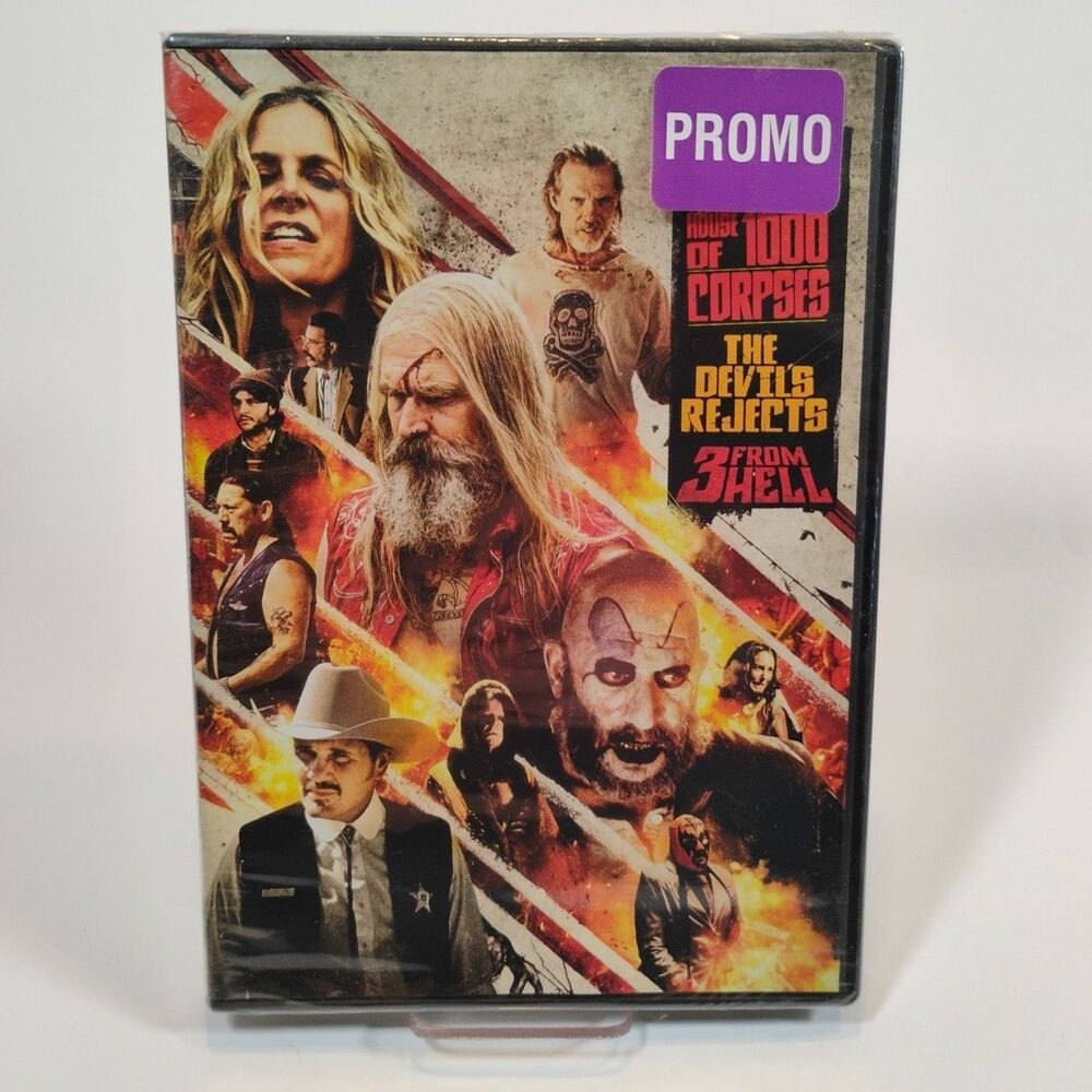 Rob Zombie Trilogy DVD Promo Edition 1000 Corpses, Rejects, 3 From Hell ~ Sealed